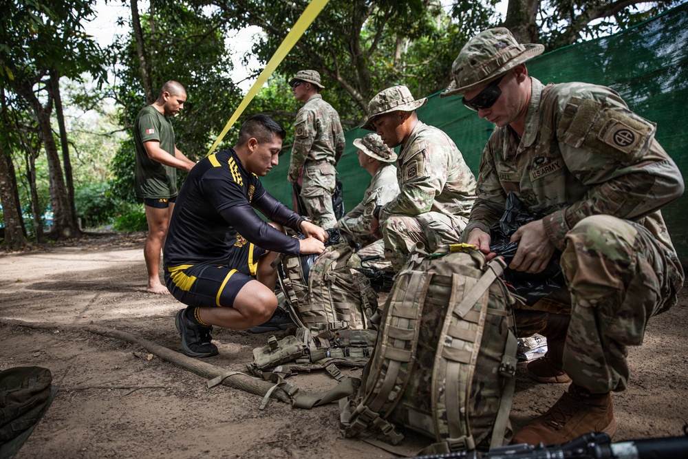 Multinational Soldiers participate in Jungle Swim Training, SV26