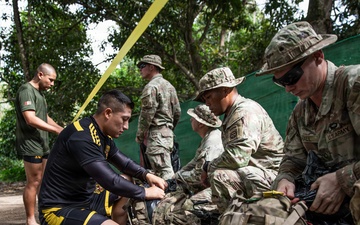 Multinational Soldiers participate in Jungle Swim Training, SV26