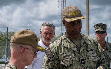 CNO and MCPON visit Naval Submarine Base Kings Bay.