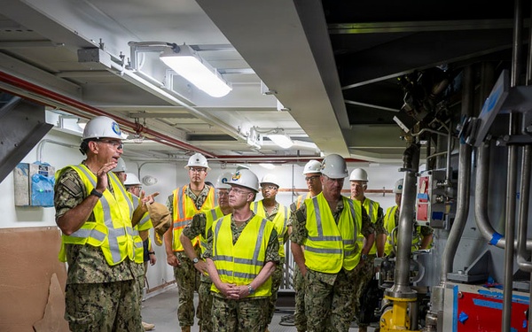 CNO and MCPON visit Naval Submarine Base Kings Bay.