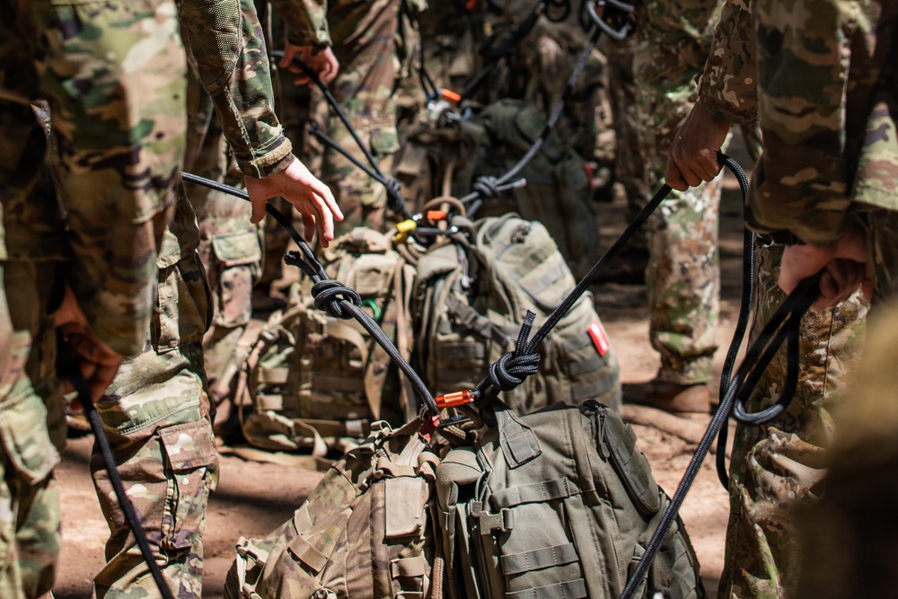 Multinational Soldiers participate in Jungle Swim Training, SV26