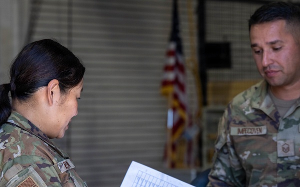 Passing the Guidon: 163d ATKW Welcomes New Command Chief