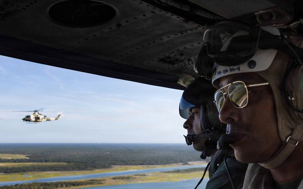 MCI-East Commanding General Conducts Aerial Tour