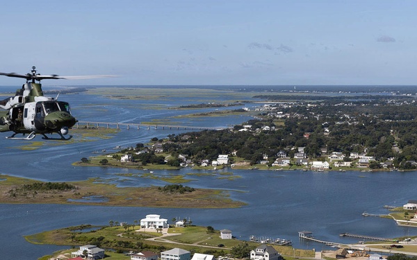 MCI-East Commanding General Conducts Aerial Tour