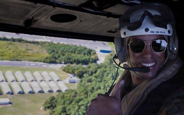 MCI-East Commanding General Conducts Aerial Tour