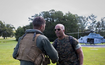 MCI-East Commanding General Conducts Aerial Tour