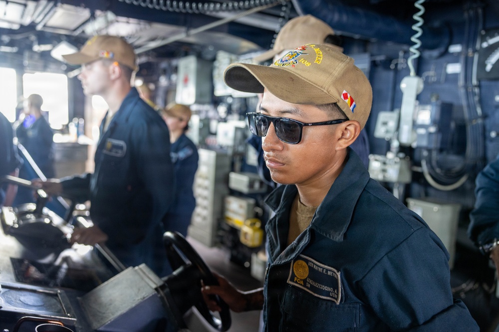 USS Wayne E. Meyer (DDG 108) Conducts Sea and Anchor