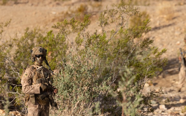 U.S. Marines with Golf Co., 2nd Bn., 1st Marines conduct company-level assault