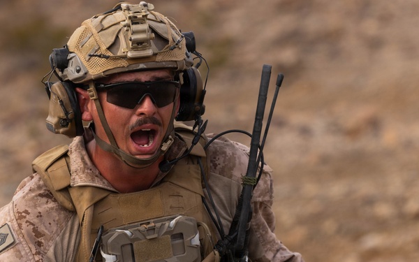 U.S. Marines with Golf Co., 2nd Bn., 1st Marines conduct company-level assault