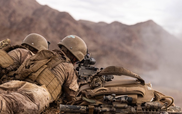 U.S. Marines with Golf Co., 2nd Bn., 1st Marines conduct company-level assault