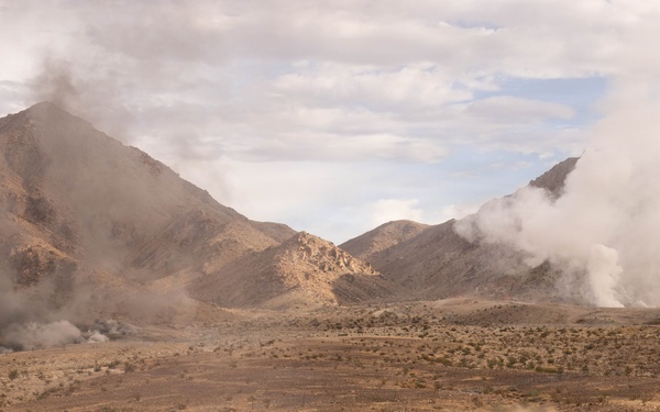 U.S. Marines with Golf Co., 2nd Bn., 1st Marines conduct company-level assault