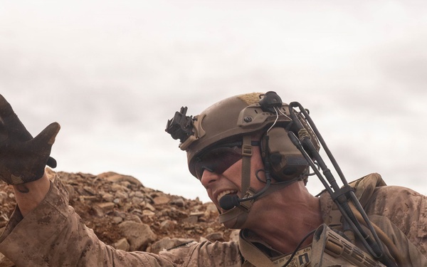 U.S. Marines with Golf Co., 2nd Bn., 1st Marines conduct company-level assault