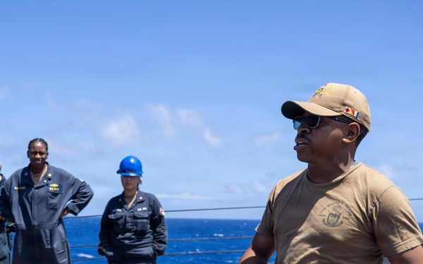 USS Wayne E. Meyer (DDG 108) Conducts Abandon Ship Drill
