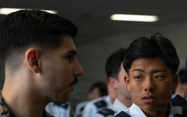 JASDF Cadets Tour MCAS Iwakuni