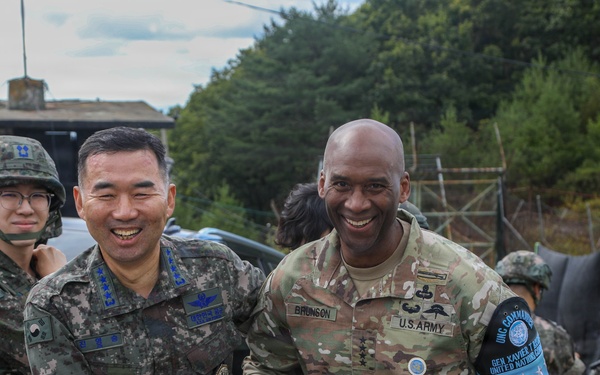 Brunson, Jin review frontline posture at DMZ guard posts