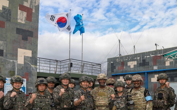 Brunson, Jin review frontline posture at DMZ guard posts