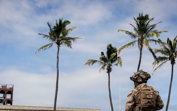 U.S. Marines with 3rd LCT participate in a live-fire basic skills package