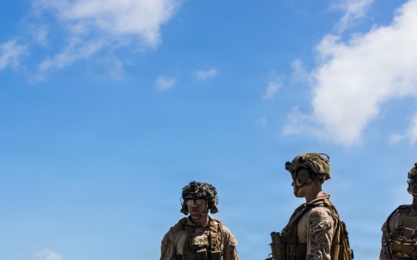 U.S. Marines with 3rd LCT participate in a live-fire basic skills package