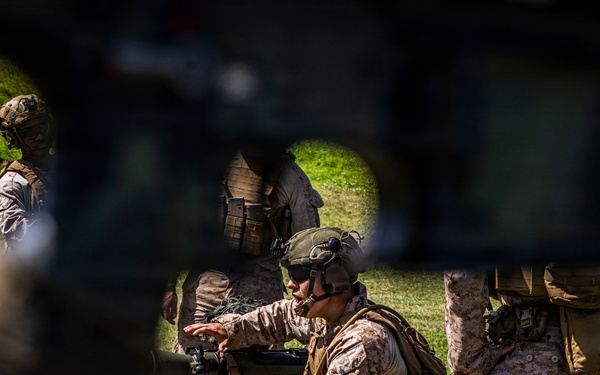U.S. Marines with 3rd LCT participate in a live-fire basic skills package