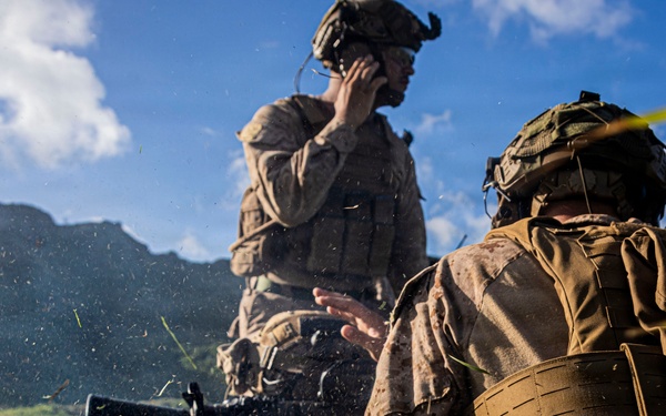 U.S. Marines with 3rd LCT participate in a live-fire basic skills package