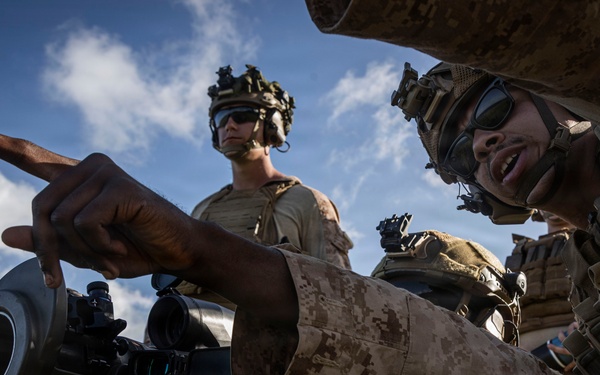 U.S. Marines with 3rd LCT participate in a live-fire basic skills package
