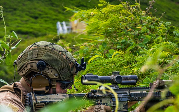 U.S. Marines with 3rd LCT participate in a live-fire basic skills package