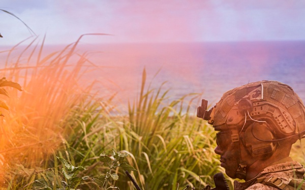 U.S. Marines with 3rd LCT participate in a live-fire basic skills package