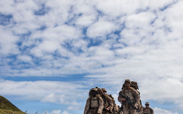 U.S. Marines with 3rd LCT participate in a live-fire basic skills package