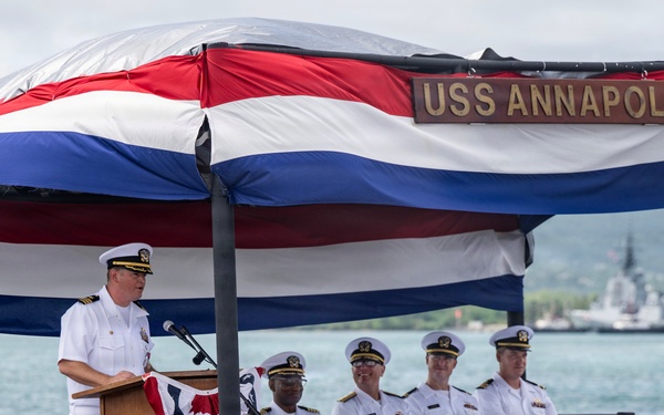 USS Annapolis (SSN 760) holds Change of Command Ceremony
