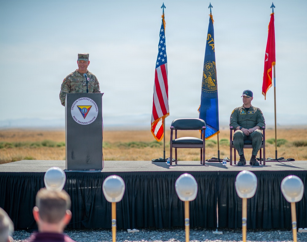 Oregon National Guard, U.S. Navy Break Ground on $12 Million Machine Gun Range in Boardman
