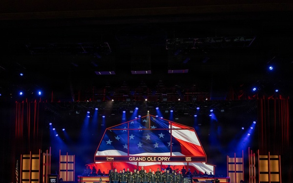 U.S. Army Chorus Performs at the Grand Ole Opry