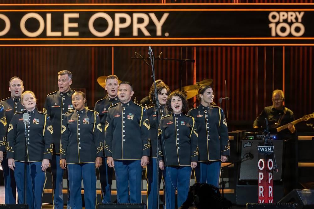 U.S. Army Chorus Performs at the Grand Ole Opry