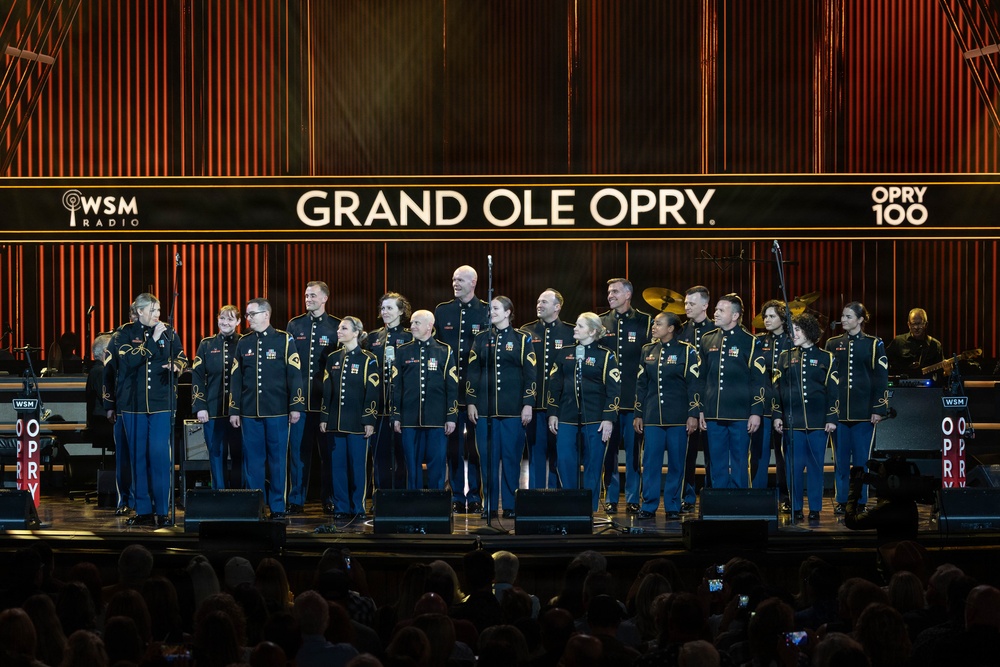U.S. Army Chorus Performs at the Grand Ole Opry