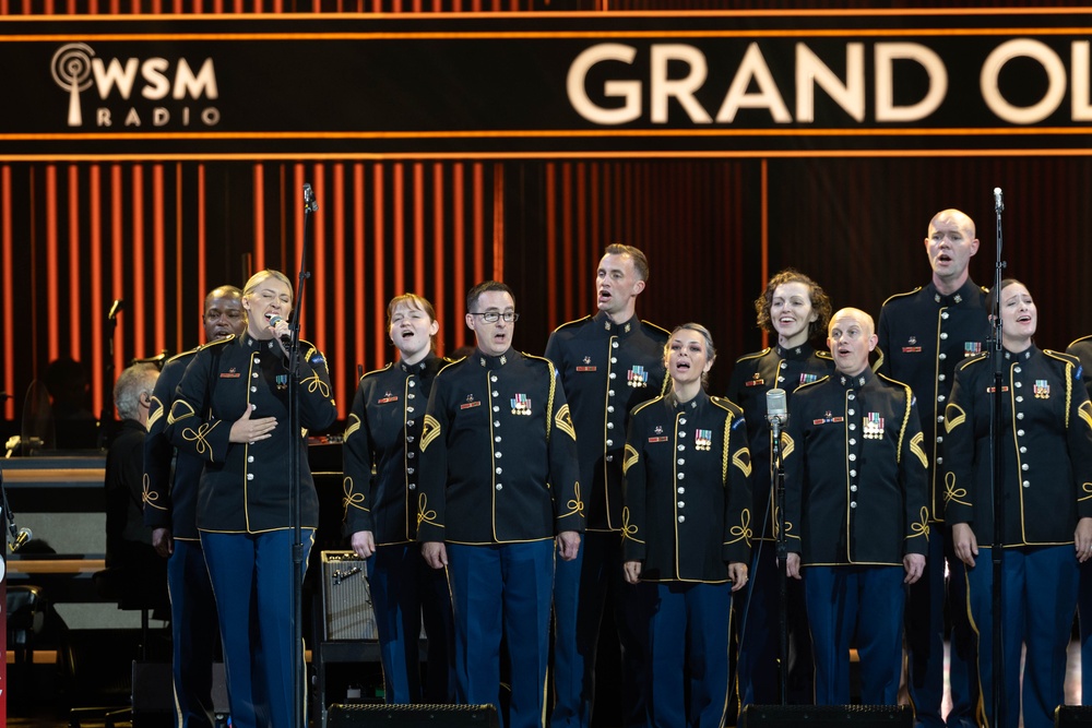 U.S. Army Chorus Performs at the Grand Ole Opry