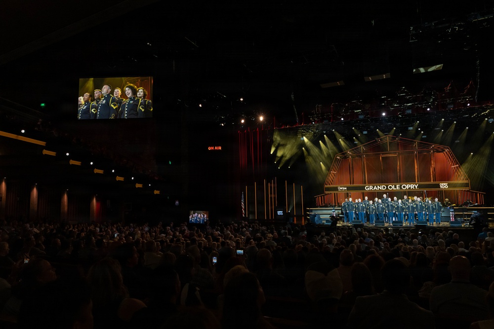 U.S. Army Chorus Performs at the Grand Ole Opry