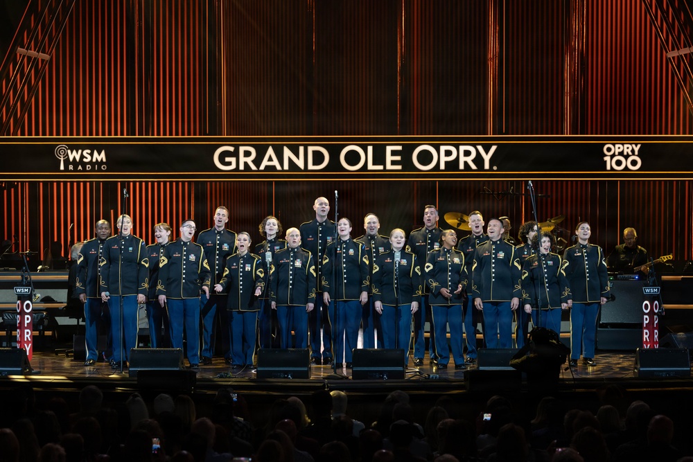 U.S. Army Chorus Performs at the Grand Ole Opry