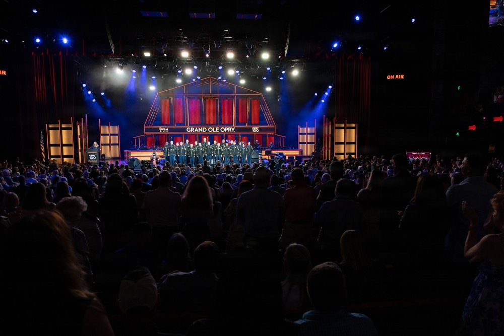 U.S. Army Chorus Performs at the Grand Ole Opry