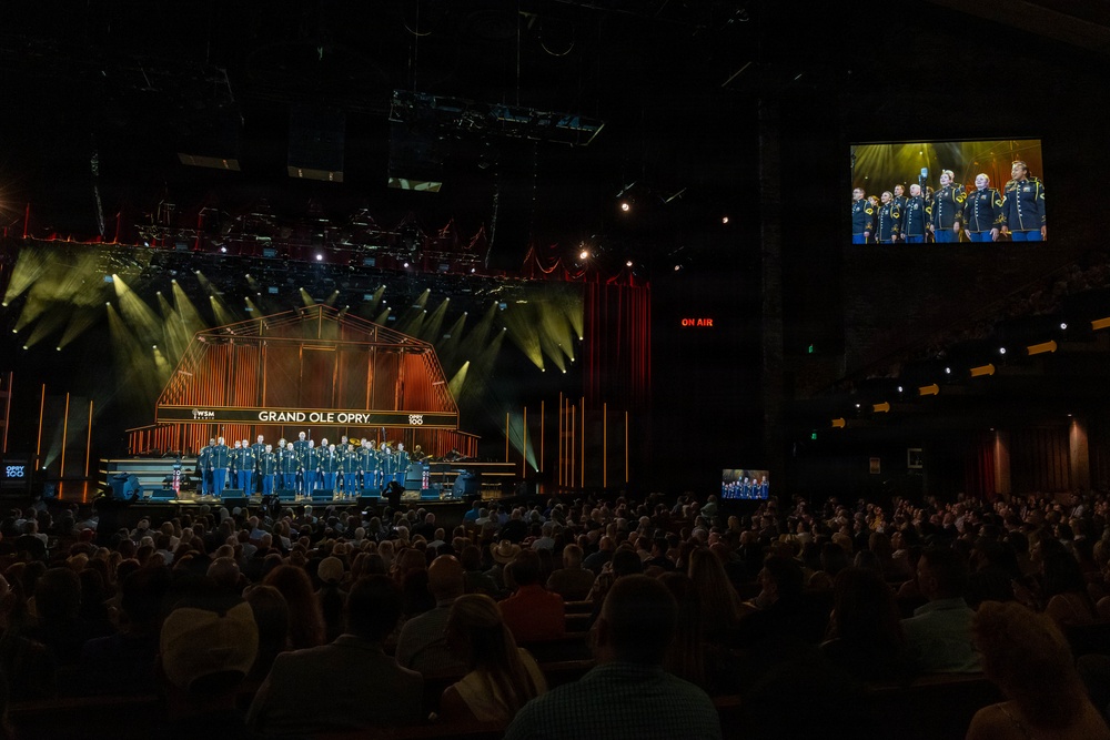 U.S. Army Chorus Performs at the Grand Ole Opry