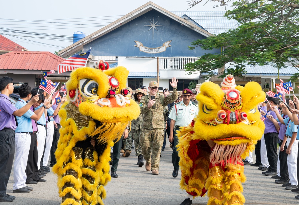 Pacific Partnership 2026 conducts a host nation outreach event at Sekolah Menengah Kebangsaan La Salle in Kota Kinabalu, Malaysia