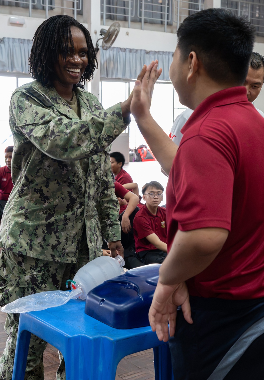 Pacific Partnership 2026 conducts a host nation outreach event at Sekolah Menengah Kebangsaan La Salle in Kota Kinabalu, Malaysia