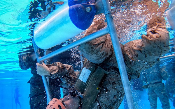 5th Air Naval Gunfire Liaison Company hosts underwater egress training