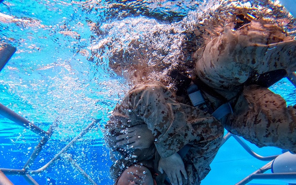 5th Air Naval Gunfire Liaison Company hosts underwater egress training
