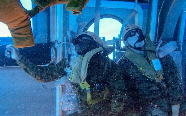 5th Air Naval Gunfire Liaison Company hosts underwater egress training