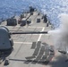 USS Oscar Austin conducts live fire exercise
