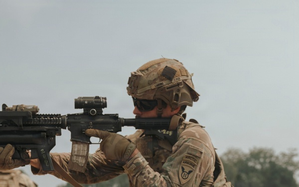 U.S. Army and Tentara Nasional Indonesia Soldiers Perform a Squad Live-Fire Exercise at Super Garuda Shield 26