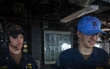 USS Oscar Austin conducts replenishment-at-sea