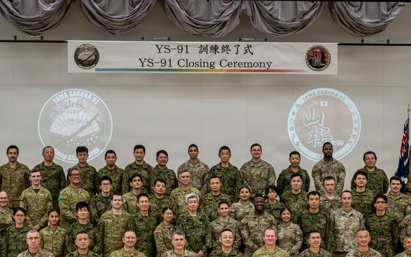 U.S., Japanese, and Australian Forces host closing ceremony for Yama Sakura 91