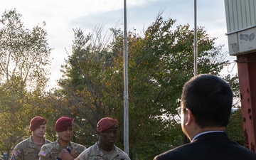 Yama Sakura 91 Flag Commencement Ceremony