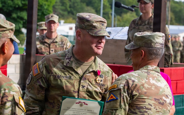 Joint Multinational Readiness Center Change of Command: CJ Kirkpatrick and Adam Latham