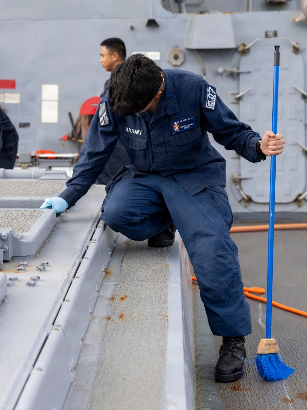DDG 117 Sweeps Off The Mediterranean Sea Salt As They Enter The Atlantic Ocean